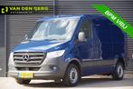 Mercedes-Benz Sprinter 314 2.2 CDI L1H1 AUT. 3-ZITS, ADAPT., Auto's, Stof, Euro 6, Blauw, 2042 kg