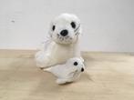 Knuffel Zeehonden Zeehond met baby 2 stuks Ameland dieren, Verzenden, Zo goed als nieuw, Overige typen