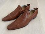 Cognac leren Italiaanss loafers Dolce Gabbana 42 42,5, Verzenden, Zo goed als nieuw, Bruin, Loafers