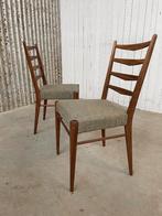 Set 2 Cees Braakman Eetkamerstoelen 1960 Pastoe Dutch design, Huis en Inrichting, Stoelen, Ophalen, Gebruikt, Bruin, Vintage