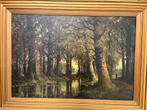 Kees Terlouw - Boslandschap, Antiek en Kunst, Kunst | Schilderijen | Klassiek, Ophalen