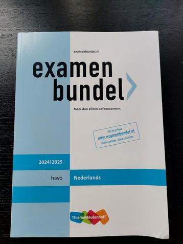 Examenbundel Nederlands HAVO 2024/2025 - Nieuw! beschikbaar voor biedingen