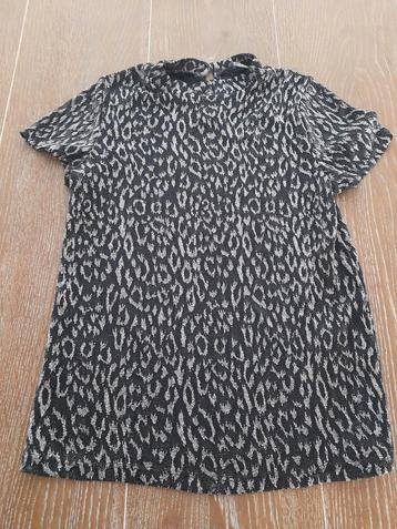 Bijna gratis zgan  Panter meisjes t shirt zilver zwart 164 beschikbaar voor biedingen