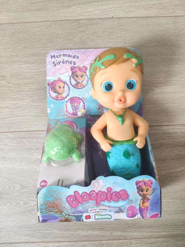 IMC Toys Bloopies magische zeemeermin badpop blauw jongen ni, Kinderen en Baby's, Speelgoed | Poppen, Nieuw, Babypop, Ophalen of Verzenden