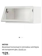 Metod bovenkast horizontaal 80x40 wit, zgan., Huis en Inrichting, Keuken | Keukenelementen, Wit, Zo goed als nieuw, Minder dan 100 cm