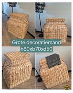 Xxl mand boho ibiza landelijk, Huis en Inrichting, Ophalen of Verzenden, Zo goed als nieuw, Rond, Riet