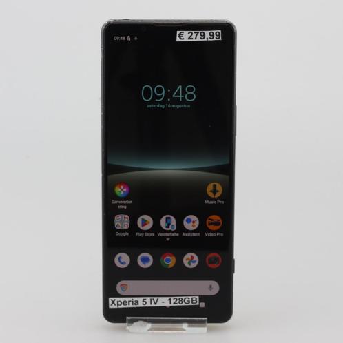 Sony Xperia 5 IV 128GB Zwart, Telecommunicatie, Mobiele telefoons | Sony, Zo goed als nieuw