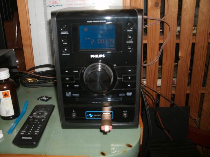 Philips micro set, als nieuw, Audio, Tv en Foto, Stereo-sets, Zo goed als nieuw, Cd-speler, Dvd-speler, Tuner of Radio, Speakers