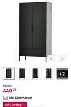 Kast woood zwart, Ophalen, Zo goed als nieuw, 25 tot 50 cm, Minder dan 100 cm