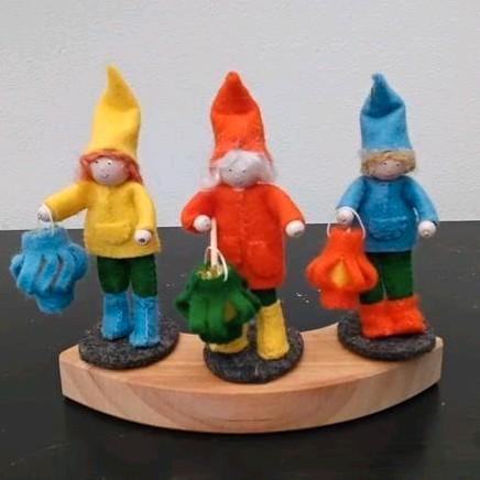 Stekers op jaarring, Hobby en Vrije tijd, Vilt, Nieuw, Figuurtje(s), Ophalen of Verzenden