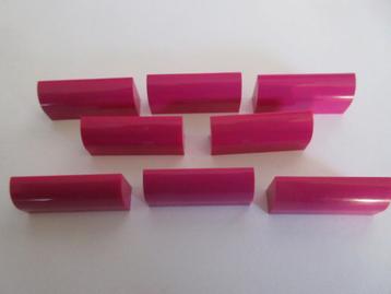 nr. 6865, Afgeronde stenen 1x4 magenta. Verzenden mogelijk. beschikbaar voor biedingen