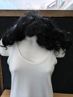 Leuke pruik met zwart haar voor carnaval of feest enz, Ophalen of Verzenden, Zo goed als nieuw, Carnaval