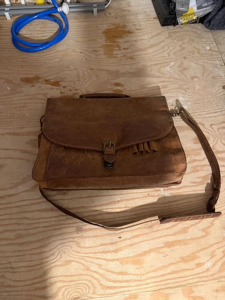 Leren werktas merk Bosboom, Ophalen of Verzenden, Gebruikt, Bruin, Overige typen