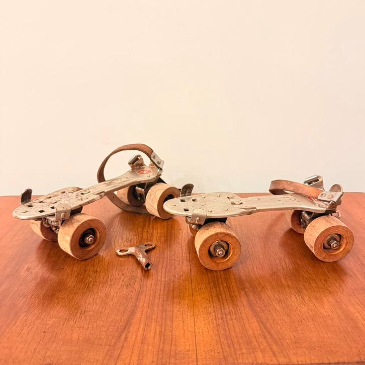 VINTAGE ITALIAANSE ROLSCHAATSEN EXCELSIOR 1960 ZELDZAAM, Antiek en Kunst, Antiek | Speelgoed, Ophalen of Verzenden