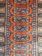 Handgeknoopt oosters wol tapijt Bokhara oranje blauw 50x93cm, Huis en Inrichting, Stoffering | Tapijten en Kleden, Perzisch vintage oosters HYPE