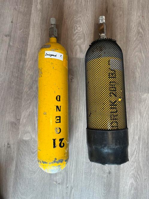 Duikfles 5 liter 2 stuks, Watersport en Boten, Duiken, Gebruikt, Duikfles, Ophalen
