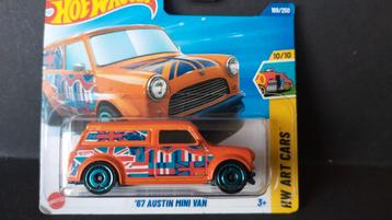 Austin Mini Van 1967 1:64 3inch Hotwheels Pol  beschikbaar voor biedingen
