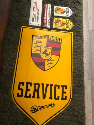 Emaille Porsche Service bord in nieuwstaat nog beschikbaar voor biedingen