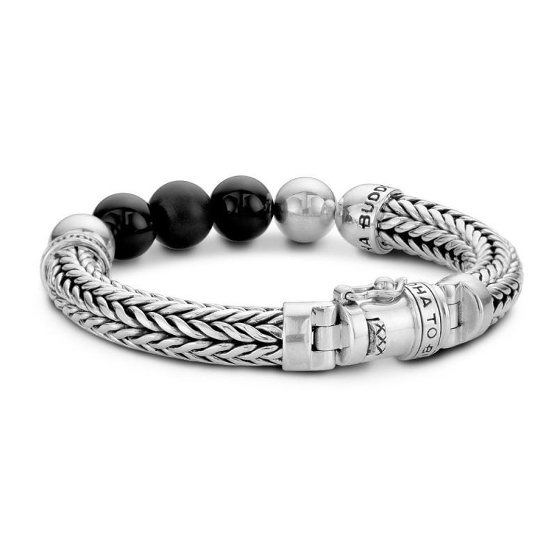 Buddha to Buddha Ellen Beads Onyx Armband, Zwart, Ophalen of Verzenden, Zo goed als nieuw, Met bedels of kralen