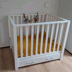 Witte box, lichte gebruikssporen, inclusief Jollein boxkleed, Ophalen, Zo goed als nieuw, Lade