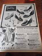 Advertentie van pantolux pantoffels Sinterklaas 1958, Ophalen of Verzenden