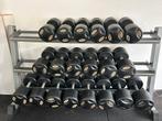 Lifemaxx Dumbells 22 t/m 40 kg + rek - in perfecte staat!, Sport en Fitness, Ophalen, Zo goed als nieuw, Benen, Dumbbell