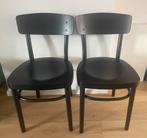 Houten zwarte stoeltjes, Huis en Inrichting, Stoelen, Ophalen, Gebruikt, Zwart, Vier