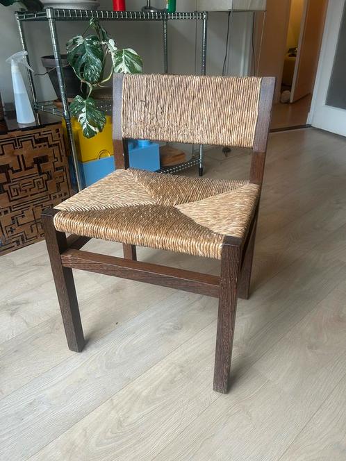 Drie vintage design stoelen rotan, Huis en Inrichting, Stoelen, Gebruikt, Drie, Ophalen