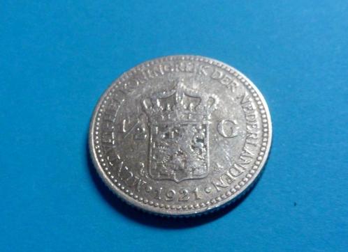Zeldzame 1/2 Gulden 1921 van WILHELMINA; geen bodemvondst!, Postzegels en Munten, Munten | Nederland, Losse munt, ½ gulden, Koningin Wilhelmina