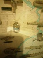 OUDE MARITIEME DIORAMA SHOWCASE KNOPEN 52X42X4 CM  TOPSTAAT, Gebruikt, Gebruiksvoorwerp, Motorboot of Zeilboot, Ophalen of Verzenden