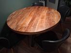 Ronde eettafel mangohout( Leen Bakker) - Zo goed als nieuw!, Ophalen
