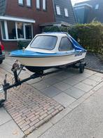 4 m bij 1,50 bootje met trailer zonder of met motor, Watersport en Boten, Ophalen, Gebruikt, Tot 10 pk, 3 tot 6 meter