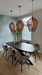Zes Zuiver eetkamerstoelen - Albert Kuip - Soft beige, Huis en Inrichting, Stoelen, Ophalen, Hout, Overige kleuren, Zo goed als nieuw