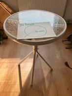 Tuintafel rond 50 en hgt 70cm inklapbaar, Tuin en Terras, Tuintafels, Ophalen, Gebruikt, Rond, Metaal