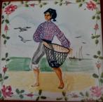 ANTIEKE  GEMERKTE TEGEL IN LIJST, Antiek en Kunst, Ophalen of Verzenden