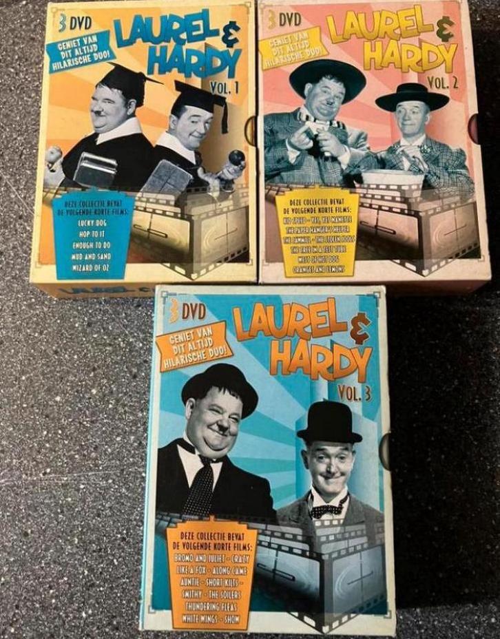LAUREL & HARDY BOX Vol.1+2+3 (9-Dvd), Cd's en Dvd's, Dvd's | Klassiekers, Zo goed als nieuw, Komedie, Voor 1940, Alle leeftijden