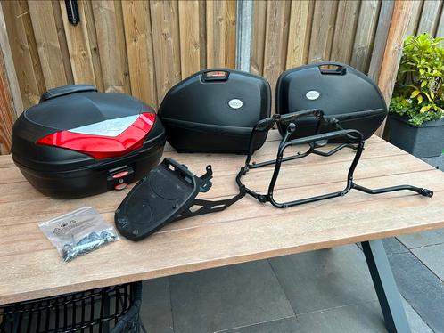 3-delige kofferset met beugels Kappa (GIVI) Monolock, Motoren, Accessoires | Koffers en Tassen, Gebruikt, Ophalen