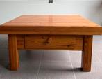 Grenen tafel met lade - 78x80x40 cm, Huis en Inrichting, Tafels | Salontafels, Ophalen, Gebruikt, Vierkant, 50 tot 100 cm