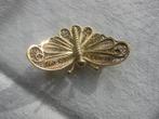 Prachtige verguld zilveren vlinder in uitstekende staat., Sieraden, Tassen en Uiterlijk, Antieke sieraden, Ophalen of Verzenden