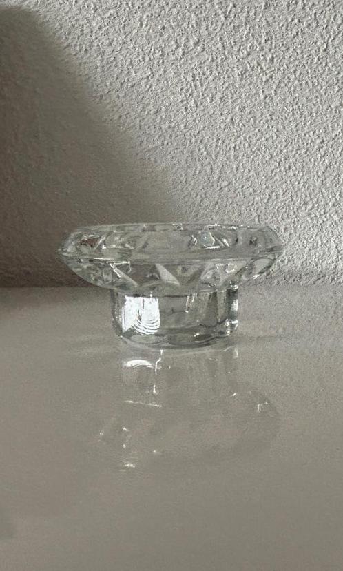 Kastopruiming .... vintage zwaar glazen kandelaar, Antiek en Kunst, Antiek | Glas en Kristal, Ophalen of Verzenden