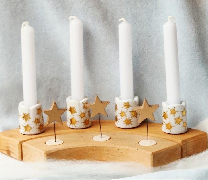Advent Vrije School Seizoenstafel jaarring steker sterren, Huis en Inrichting, Woonaccessoires | Kandelaars en Kaarsen, Nieuw