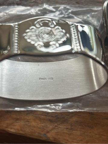 servet ringen Robbe en Berking zilver plated beschikbaar voor biedingen