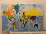 Wereldkaart op Plexiglas – 80x120 cm, Ophalen, Zo goed als nieuw