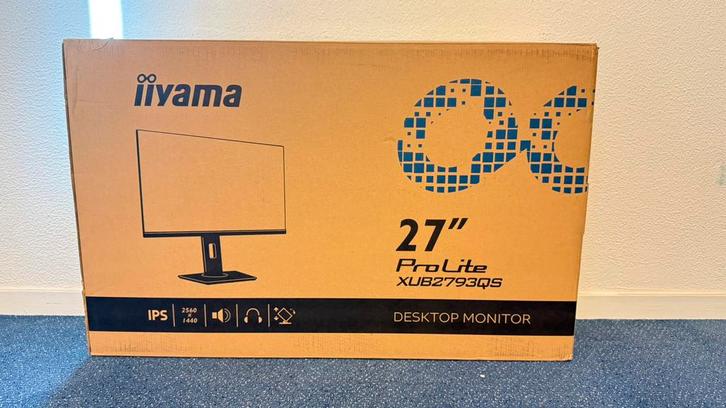 Iiyama XUB2793QS-B1 Ips 75Hz Qhd 1Ms 27” Monitor, Computers en Software, Monitoren, Zo goed als nieuw, 61 t/m 100 Hz, DisplayPort
