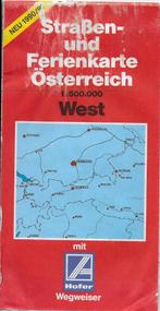 Z10 plattegrond oostenrijk oost en west 1990 / 1991 --, Boeken, Atlassen en Landkaarten, Gelezen, Ophalen of Verzenden