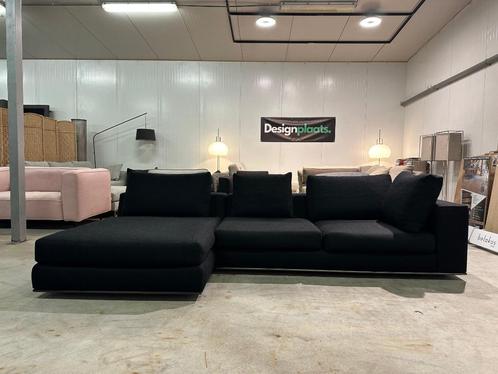 Minotti Hamilton Hoekbank Zwart – NP: €20.000, Huis en Inrichting, Banken | Bankstellen, Zo goed als nieuw, Hoekbank, Vierpersoons of meer