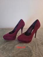 Paarse suède pumps. Maat 39., Pumps, Overige kleuren, Ophalen of Verzenden, Zo goed als nieuw