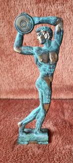 Antiek Grieks bronzen beeldje Discuswerper (Discobolus), Ophalen of Verzenden, Brons