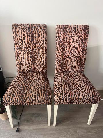 Luipaardprint Stoelen - Set van 2 beschikbaar voor biedingen