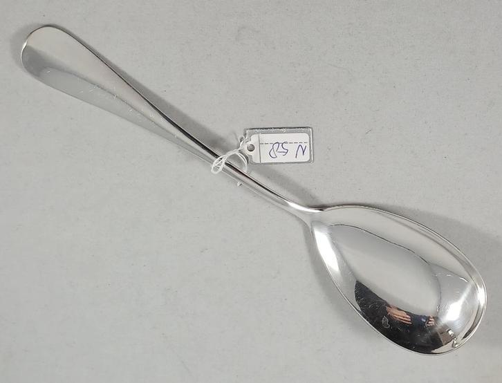 zilveren Compotelepel of saladelepel Hollands glad 800, Antiek en Kunst, Antiek | Goud en Zilver, Zilver, Ophalen of Verzenden